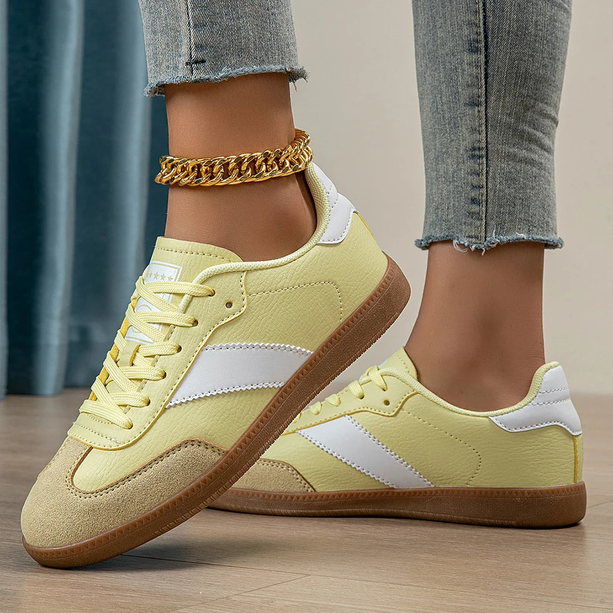 Baskets Femme Lacets – Légères, Antidérapantes & Tendance