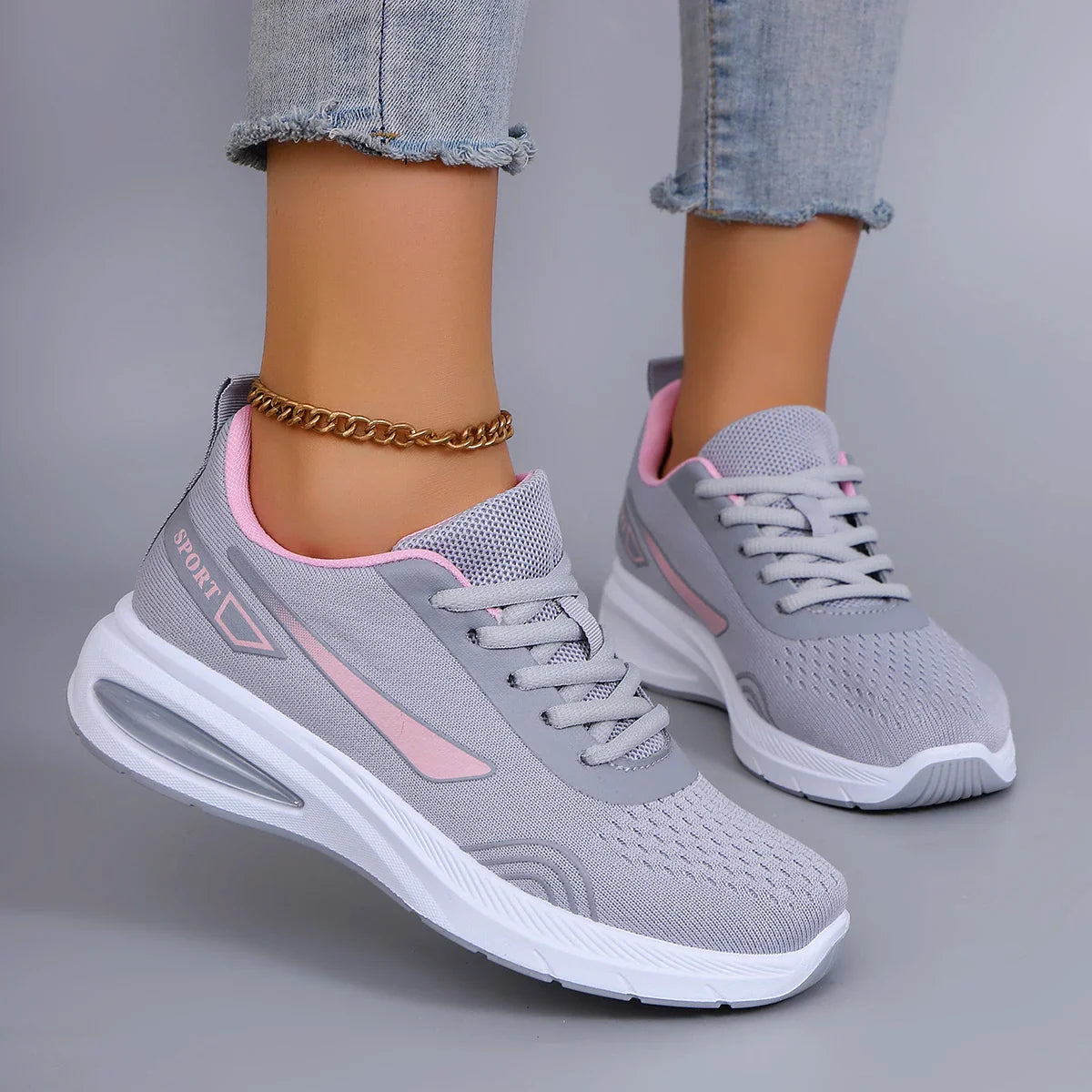 Baskets Femme Printemps – Respirantes, Légères & Antidérapantes