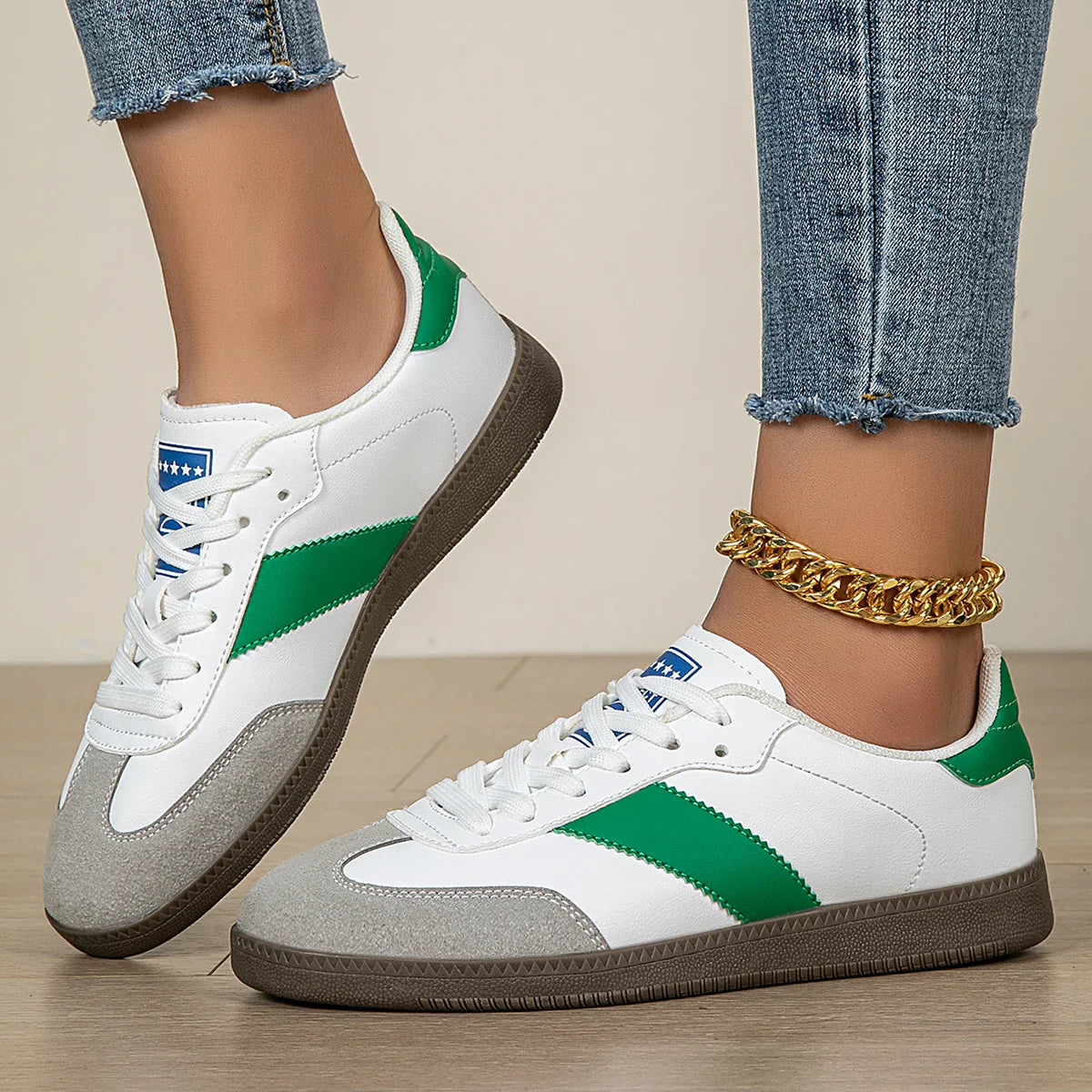 Baskets Femme Lacets – Légères, Antidérapantes & Tendance