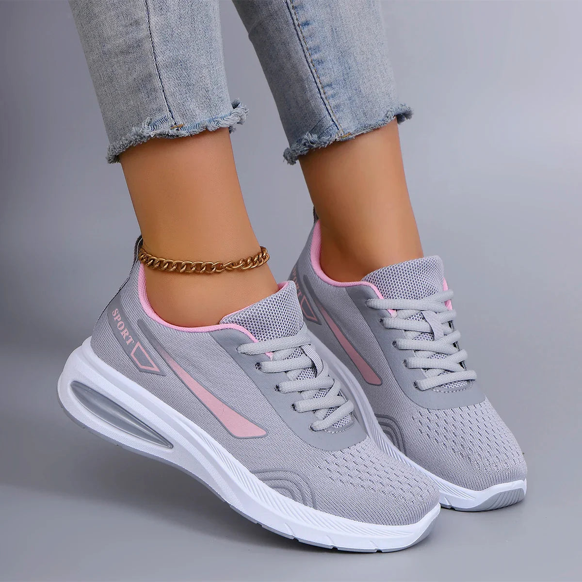 Baskets Femme Printemps – Respirantes, Légères & Antidérapantes