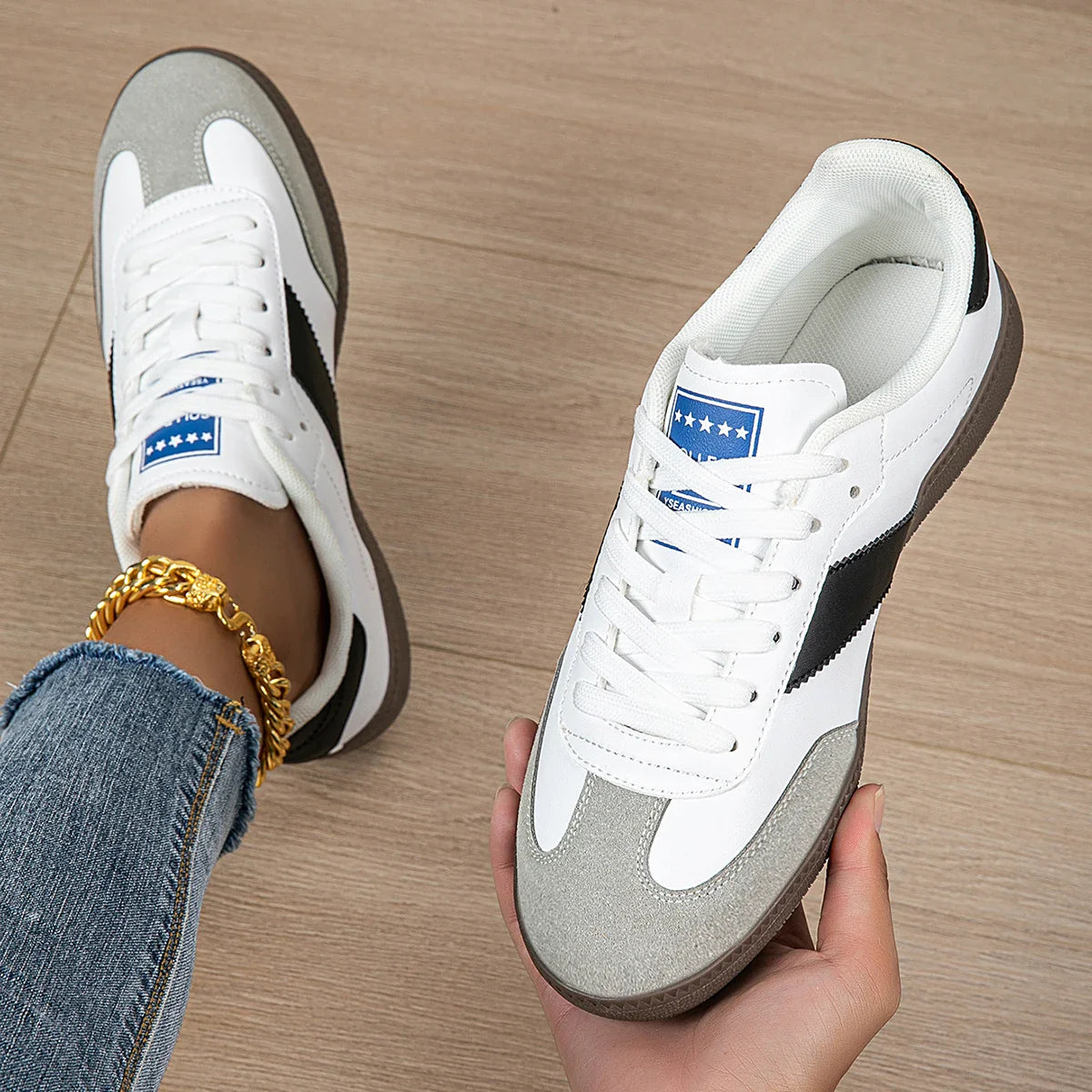 Baskets Femme Lacets – Légères, Antidérapantes & Tendance