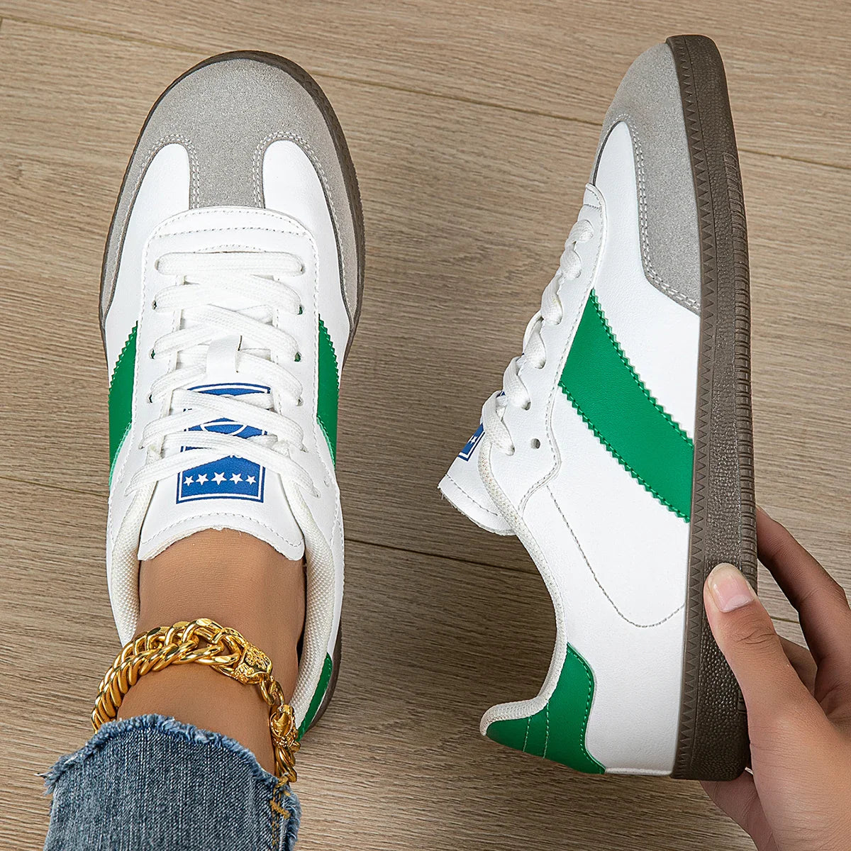 Baskets Femme Lacets – Légères, Antidérapantes & Tendance