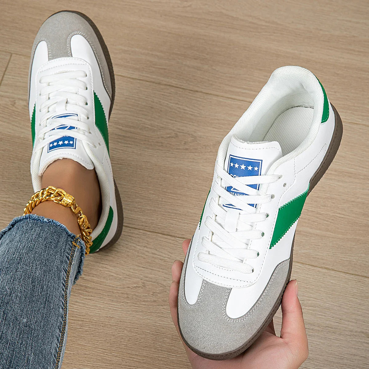 Baskets Femme Lacets – Légères, Antidérapantes & Tendance
